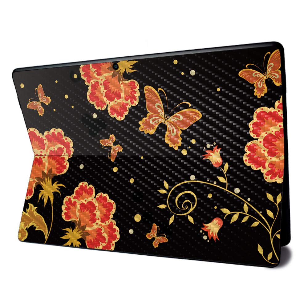 Premium Carbon Fiber Skin for Microsoft Surface Pro X - Flower Dream Design | Textured Matte Finish | Easy to Apply & Remove | Made in USA | Perfect for Work, Travel & Style Protection
