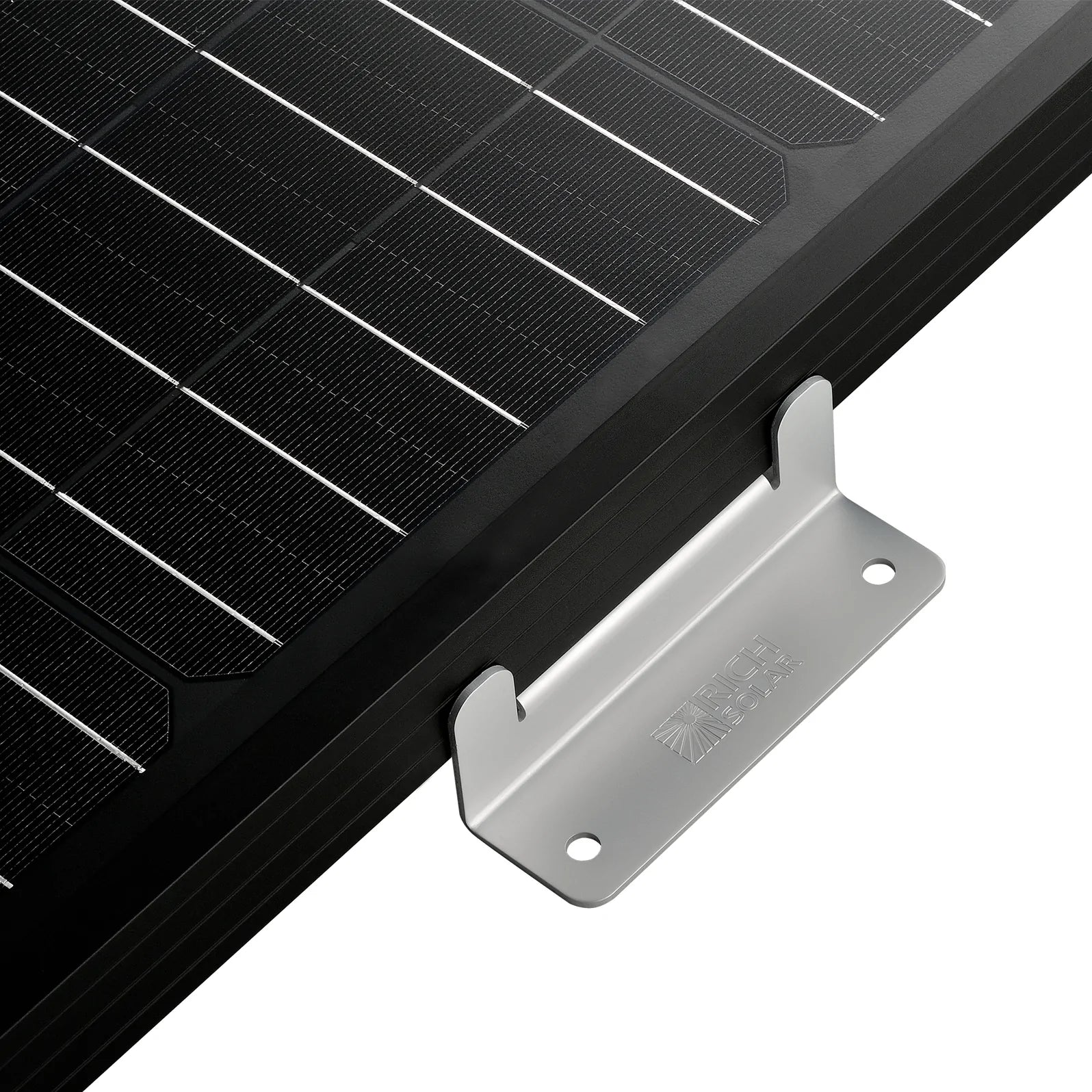 Rich Solar Mounting Z Brackets with Screws - Set of 4 for Solar Panel Installation | Durable & Weatherproof Solar Panel Mounting Hardware for RV, Boat & Off-Grid Systems