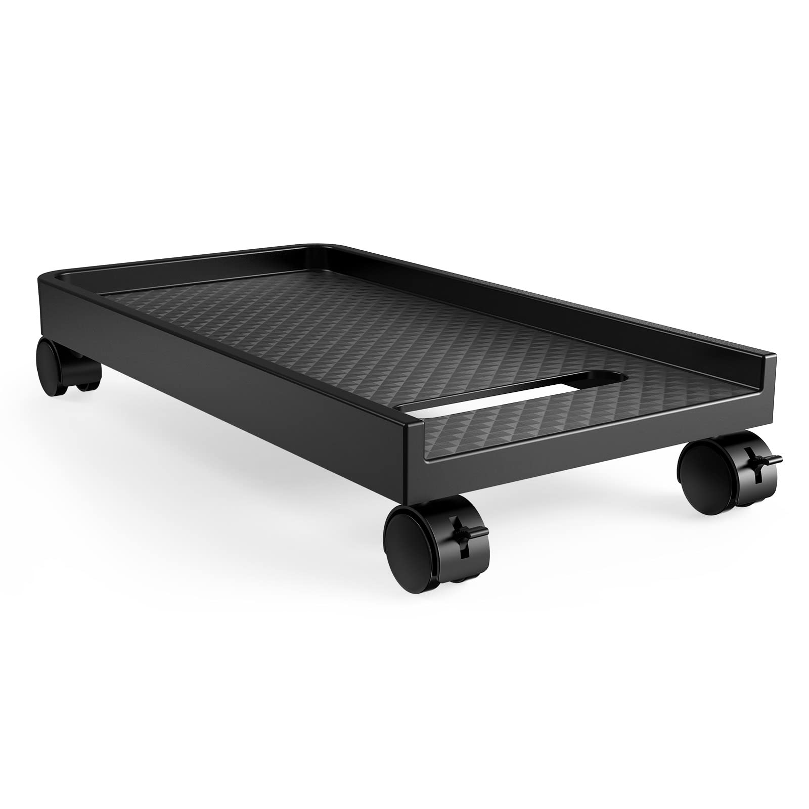 ORICO Mobile CPU Holder with 4 Caster Wheels - Universal Computer Tower Stand for Gaming PC, ATX Case & Desktop - Heavy Duty PC Cart for Carpet & Hard Floors - Perfect for Home Office & Gaming Setup
