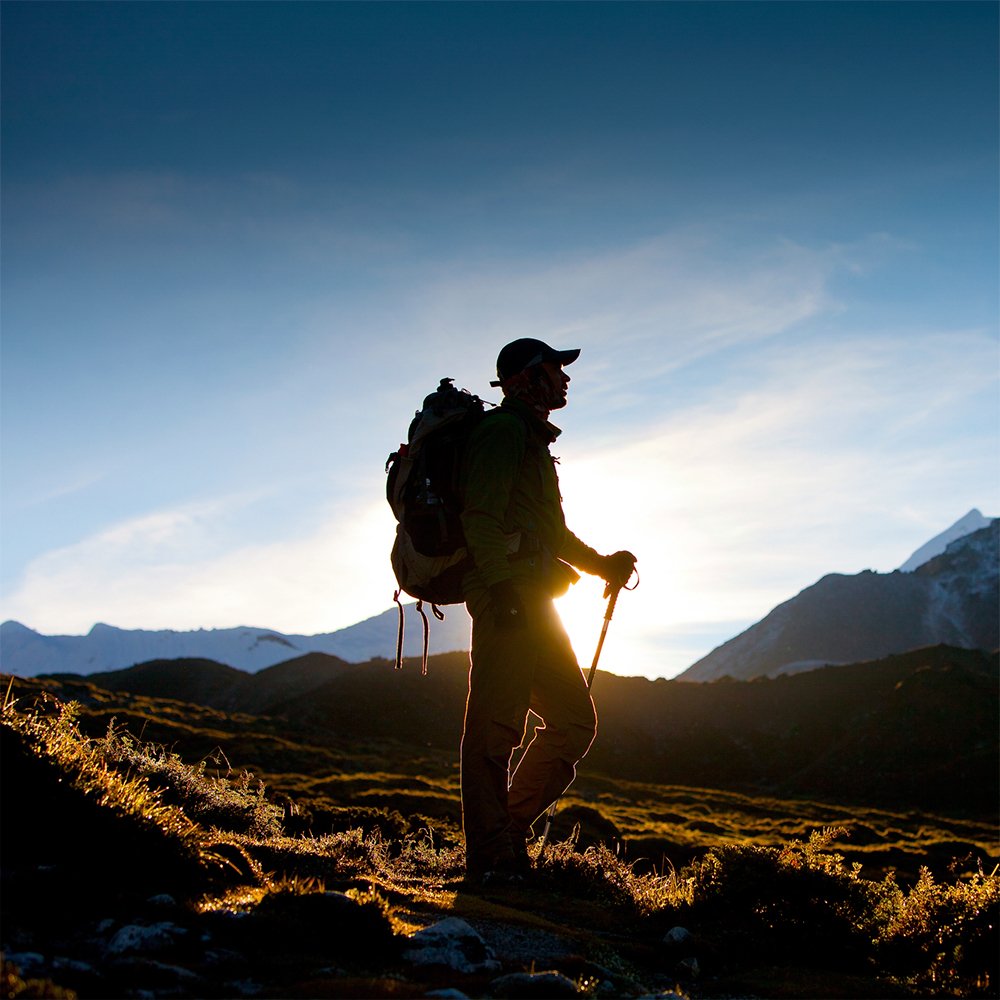 Shock-Resistant Adjustable Trekking Pole for Hiking & Backpacking