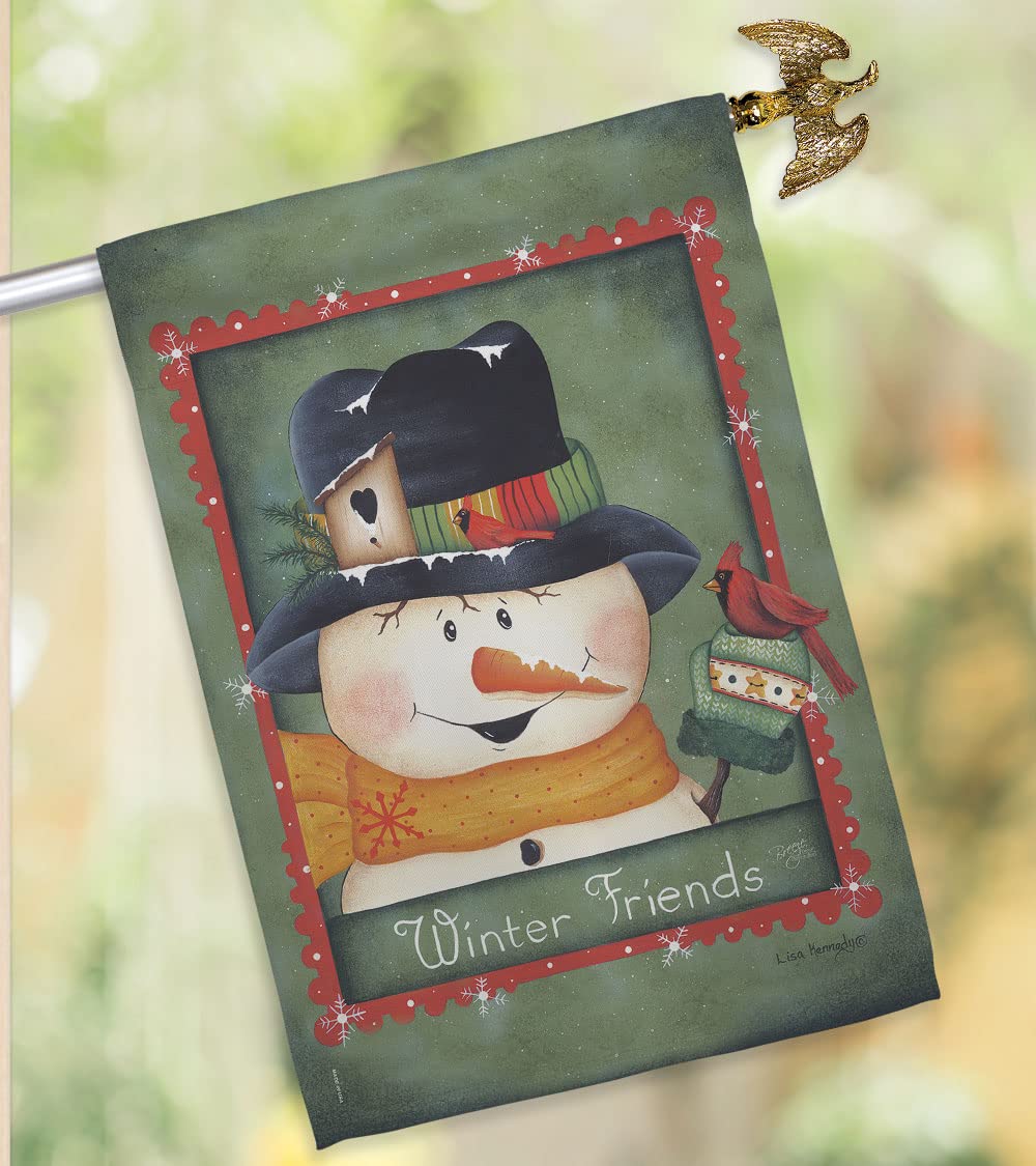 Friends Winter Wonderland House Flag Set 28x40