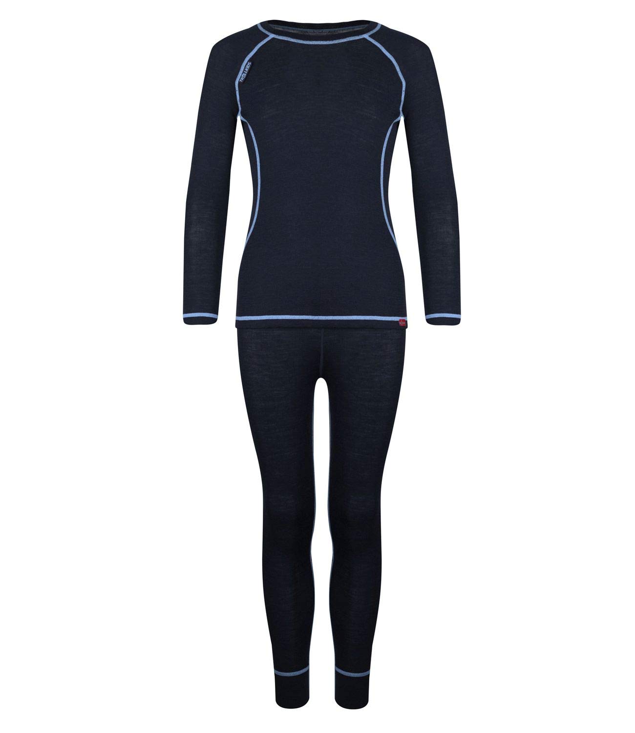 **Trollkids Kids' Merino Wool Quick-Dry Thermal Underwear Set – Soft & Breathable Base Layer for Boys & Girls – Perfect for Hiking, Skiing & Winter Outdoor Activities**