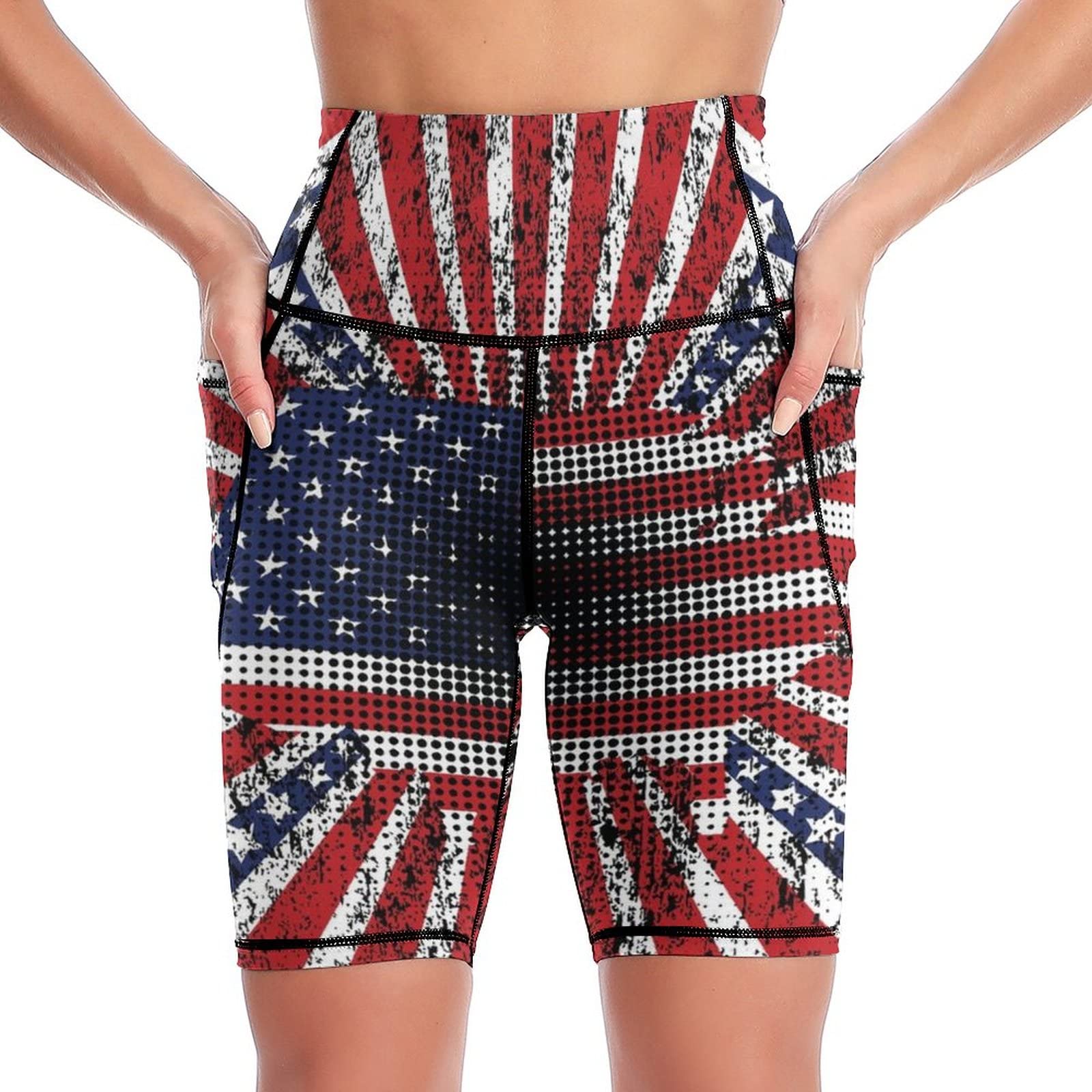 Cubirmin Women's High Waist Biker Shorts with Side Pockets - Workout, Running, Yoga & Cycling Shorts for Women | Perfect for Gym, Outdoor Activities & Casual Wear