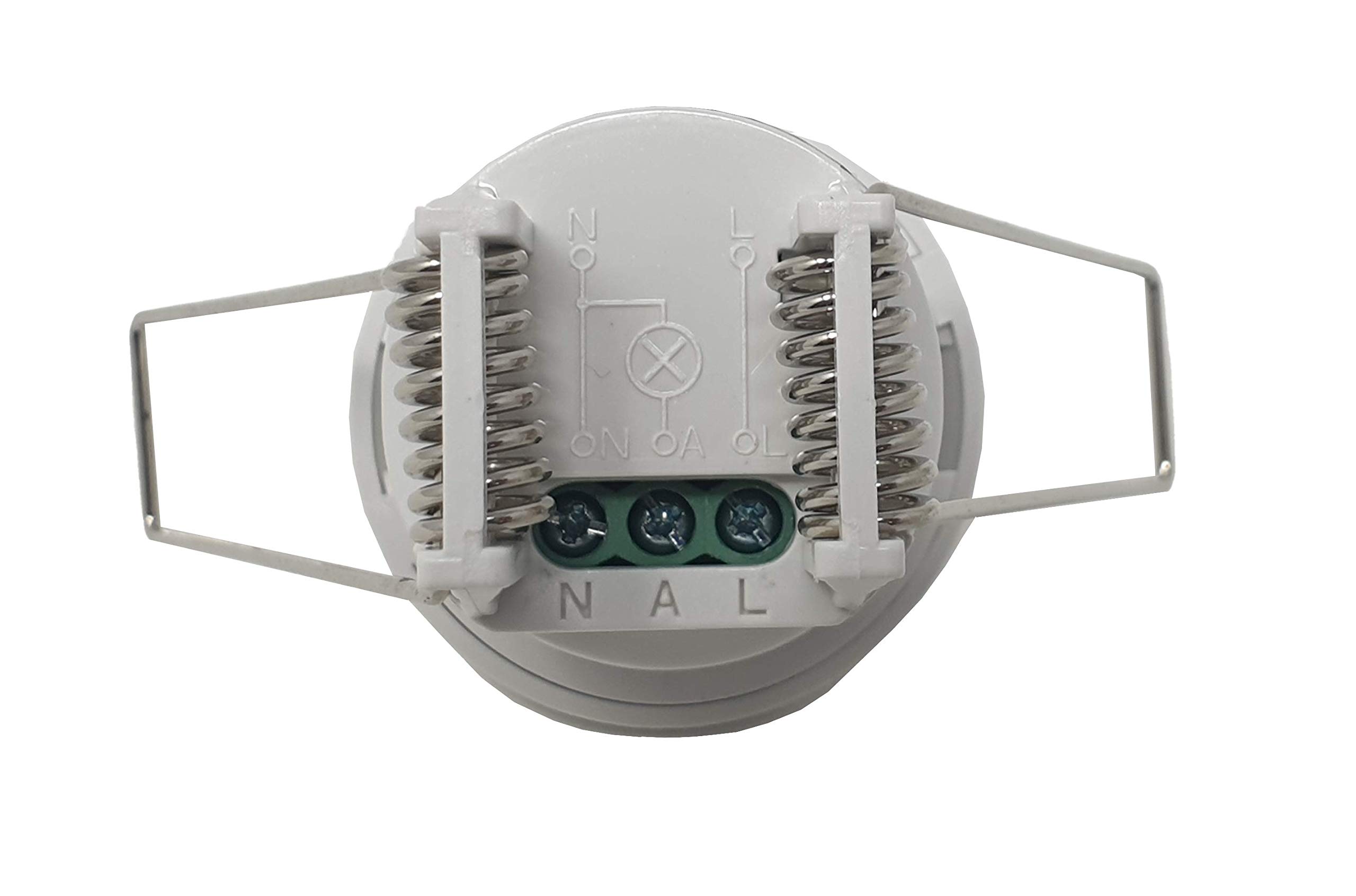 360 Degree PIR Motion Sensor Light Switch - Adjustable Timer & Lux Control, Mini Recessed Ceiling Mount Occupancy Detector for Home Security (White) - Perfect for Hallways, Closets, Bathrooms & Energy-Efficient Lighting Control