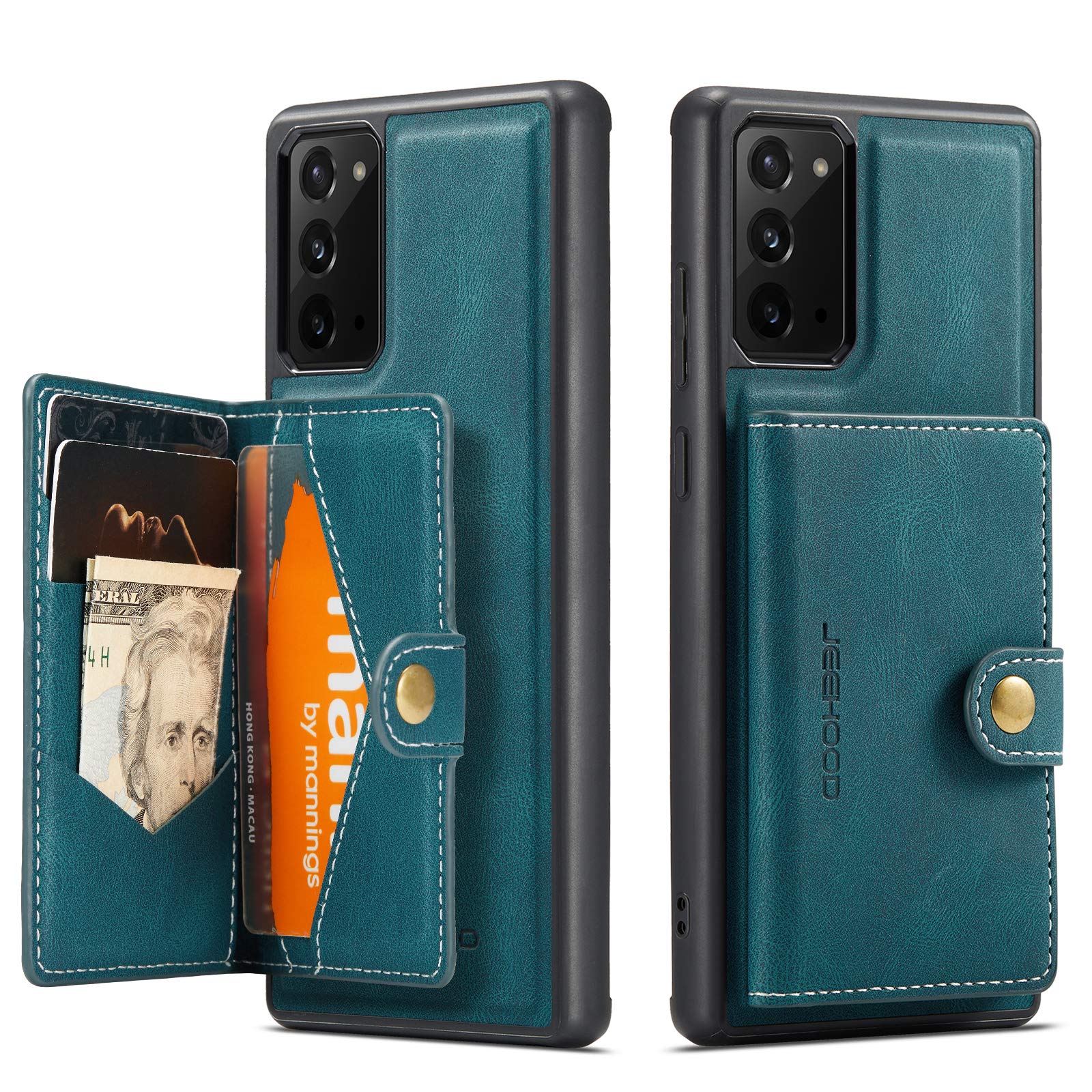 Samsung A52 5G Wallet Case - Magnetic Detachable Credit Card Holder with Stand & Wireless Charging for Daily Use