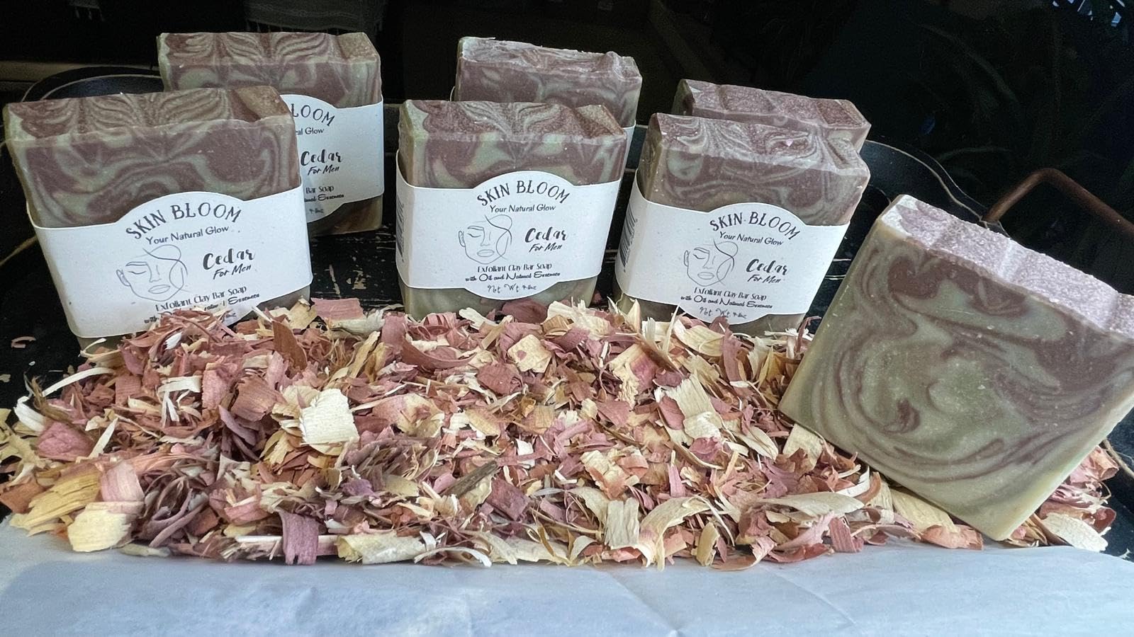 Exfoliating Cedar Body Soap - Natural & Moisturizing for Smooth Skin - Perfect for Dry Skin & Daily Shower Use