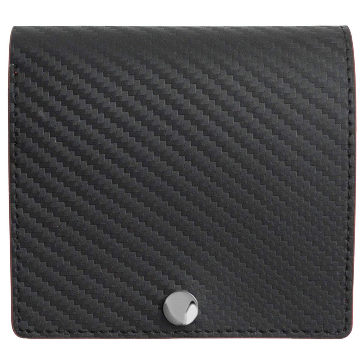 Genuine Italian Leather Slim Wallet for Men - Compact & Thin Card Holder - Perfect for Everyday Use, Travel, and Business (Dom Teporna Carbon Series)