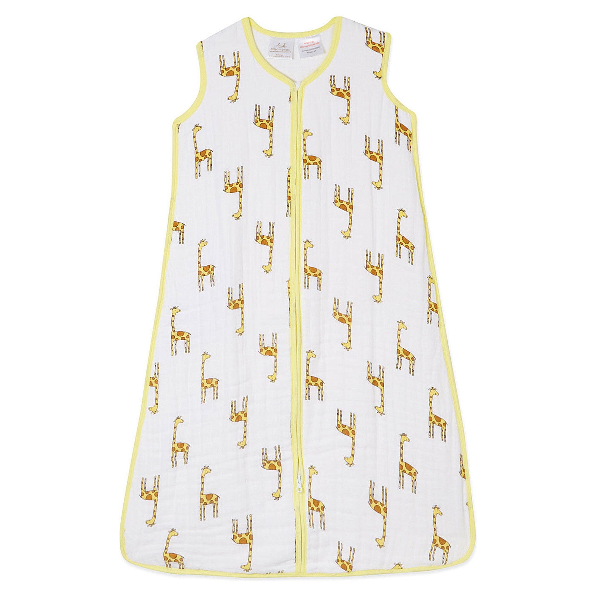 Aden Anais Cozy Sleeping Bag for Babies - Soft & Breathable Small Size with Adorable Giraffe Jungle Jam Print - Perfect for Nursery, Daycare & Travel
