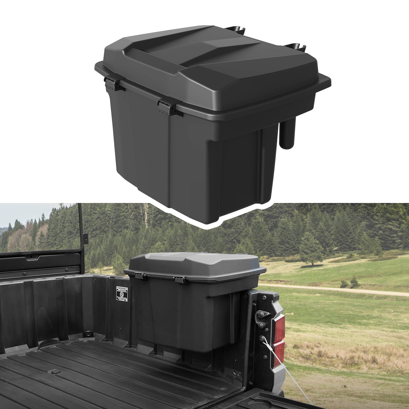 Polaris Ranger XP 1000 900 800 570 500 Bed Storage Box | Removable Cargo Organizer for 2016-2024 Models | Polaris General 1000 Accessories | Perfect for Off-Road Gear Storage & Camping Equipment Organization