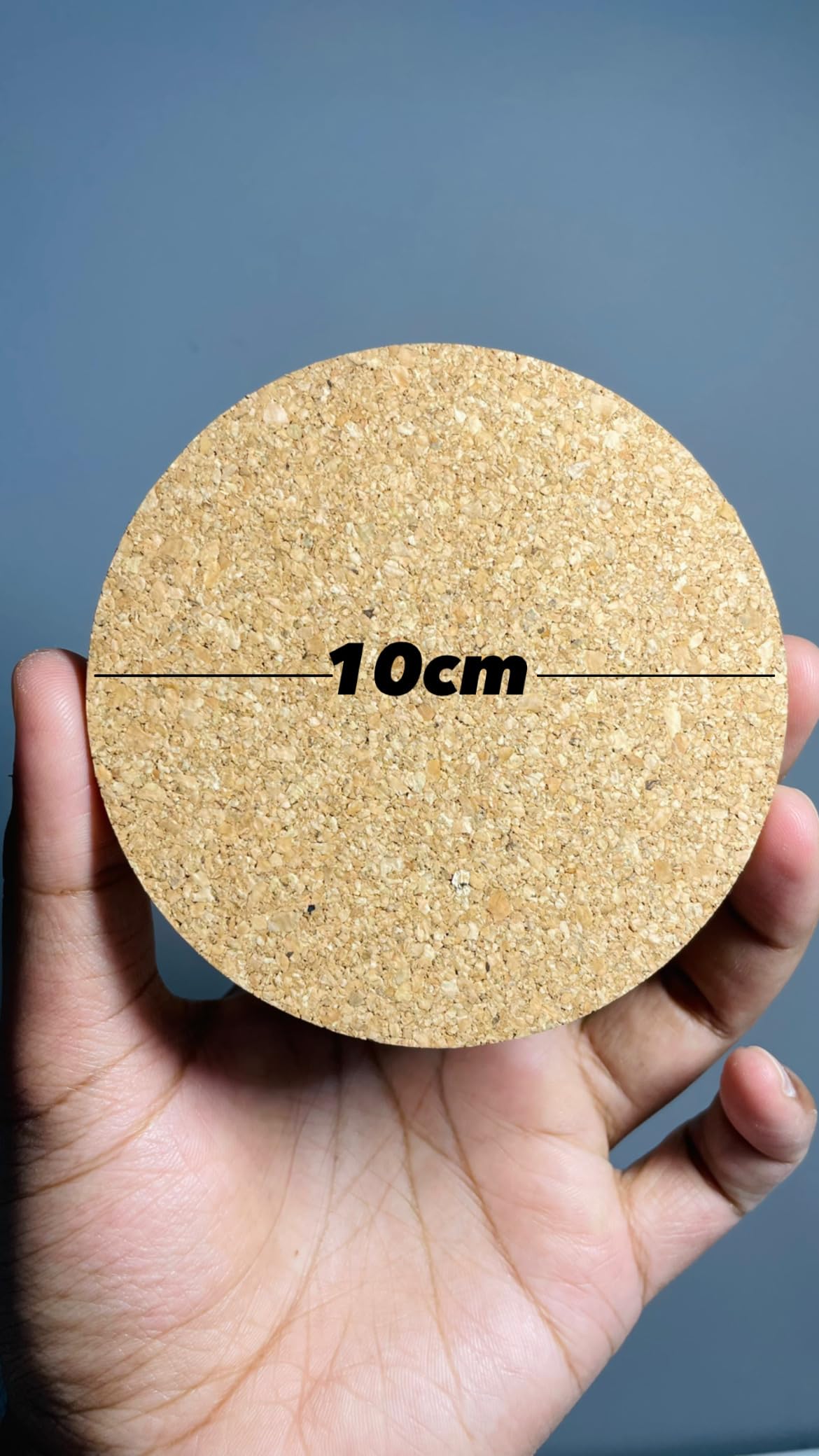 Premium Cork Coasters Set of 4 - 10x10cm Natural Wood Drink Pads for Coffee, Tea, Wine & Beer - Protect Tables from Hot & Cold Beverages - Perfect for Home, Office & Restaurant Use