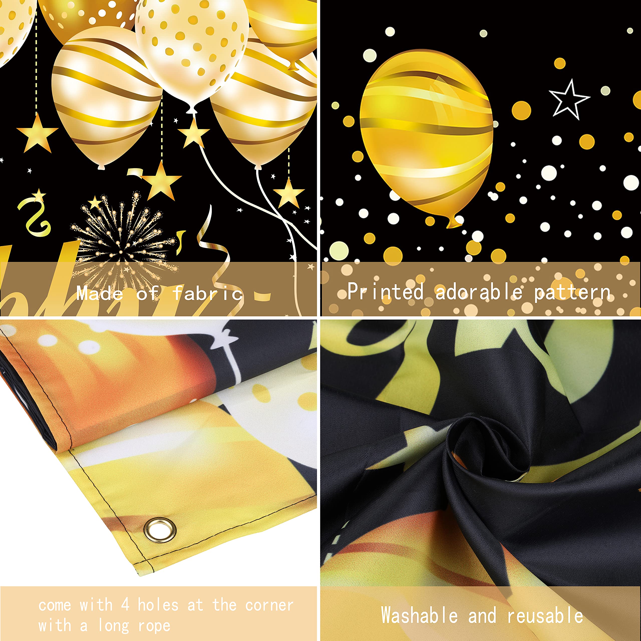 23rd Happy Birthday Banner - Premium Birthday Decorations for Men - Party Backdrop & Door Decor - Perfect for Birthday Parties, Celebrations & Events