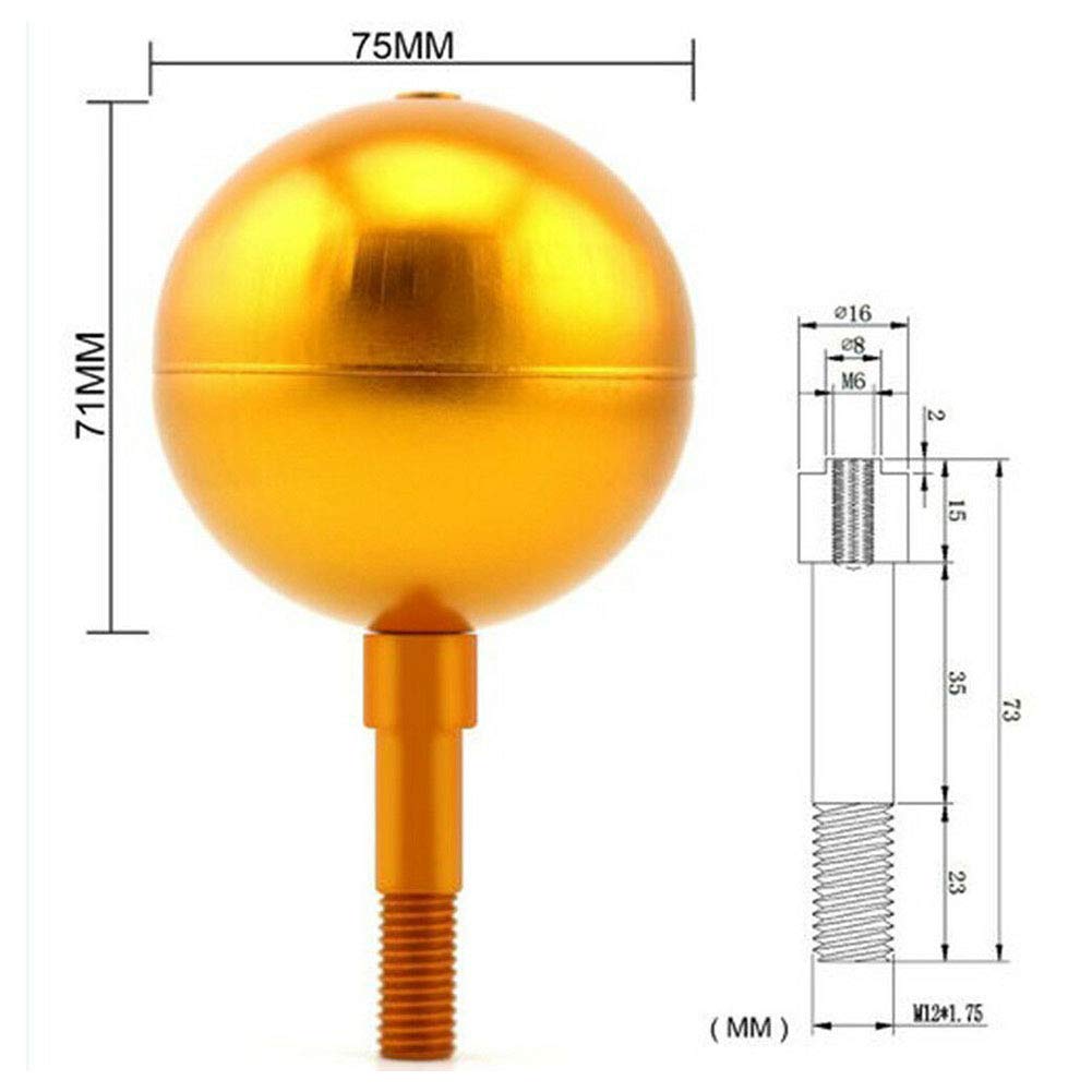 3 Inch Gold Anodized Aluminum Flag Pole Topper Ball - Decorative Ornament for Standard USA Flag Poles, Pulley Trucks & Solar Lights - Perfect for Patriotic Home, Garden & Outdoor Decor