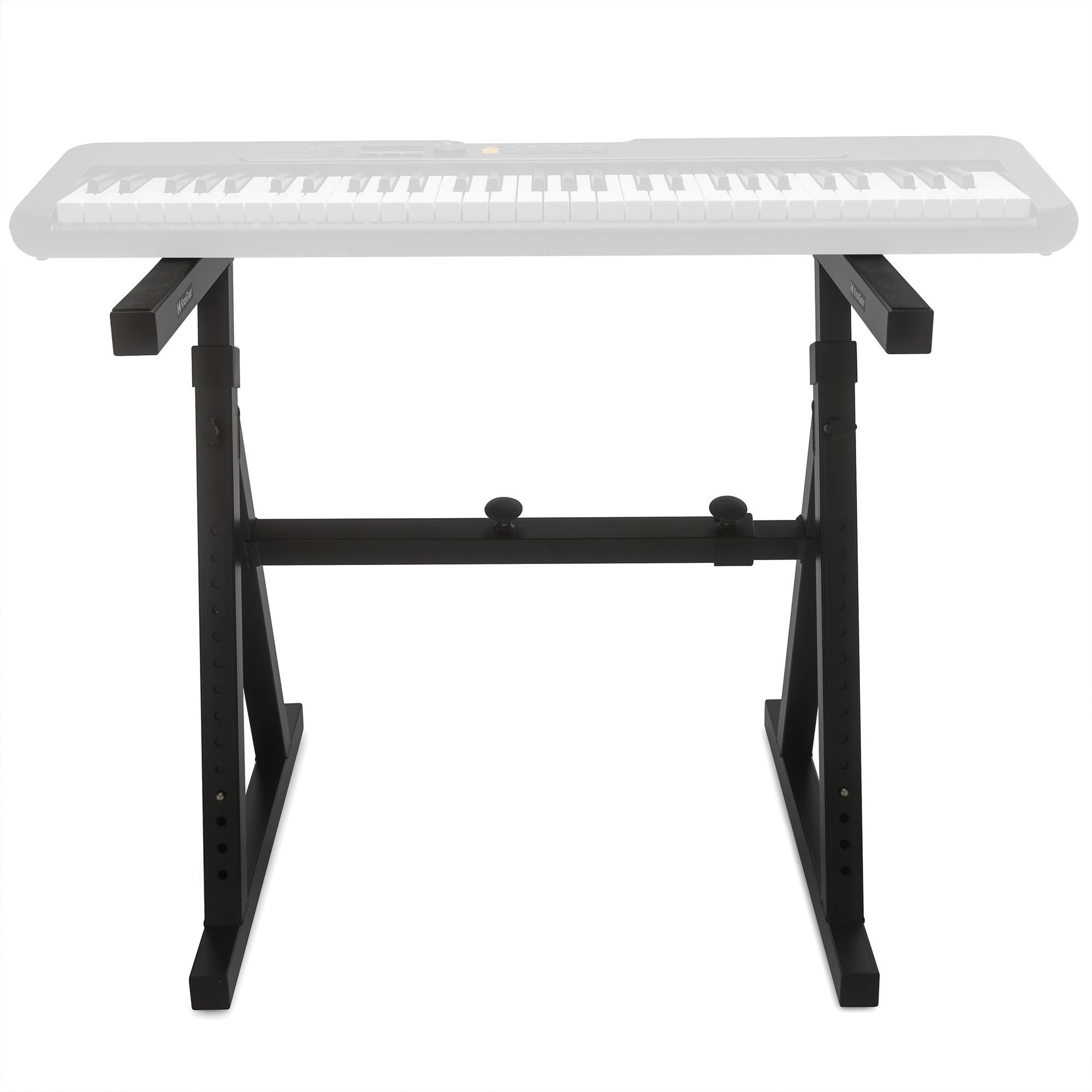 Knox Gear Heavy Duty Z-Style Keyboard Stand - Adjustable Height & Width Professional Digital Piano Stand for 88-Key Keyboards & Synthesizers - Perfect for Home Studios, Live Performances & Music Classrooms
