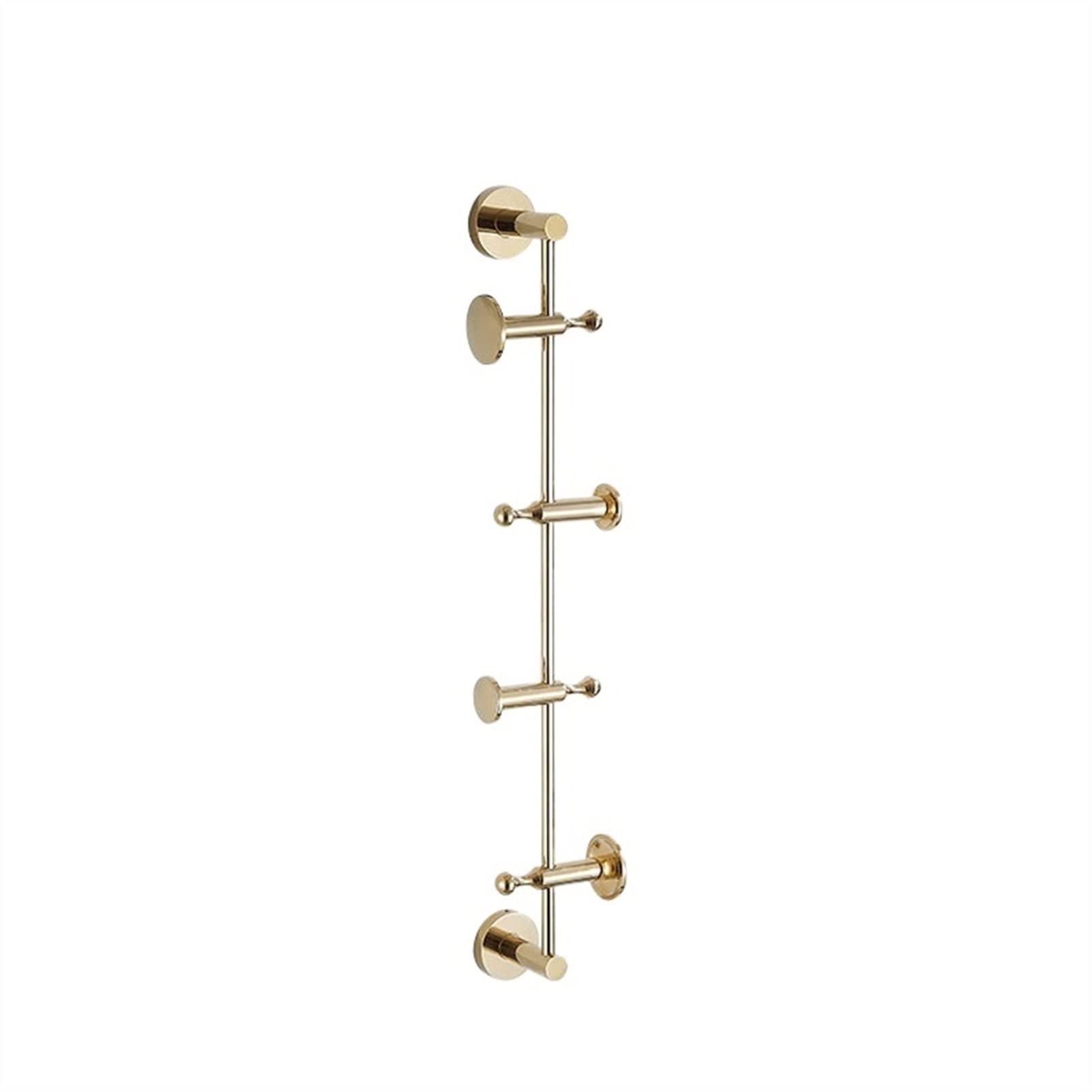 Zxb-Shop Luxury Wall-Mounted Coat Rack - Vertical Space-Saving Hooks for Hanging Clothes, Bags, Hats & Pet Leashes - Elegant Home Entryway & Bedroom Organization Solution