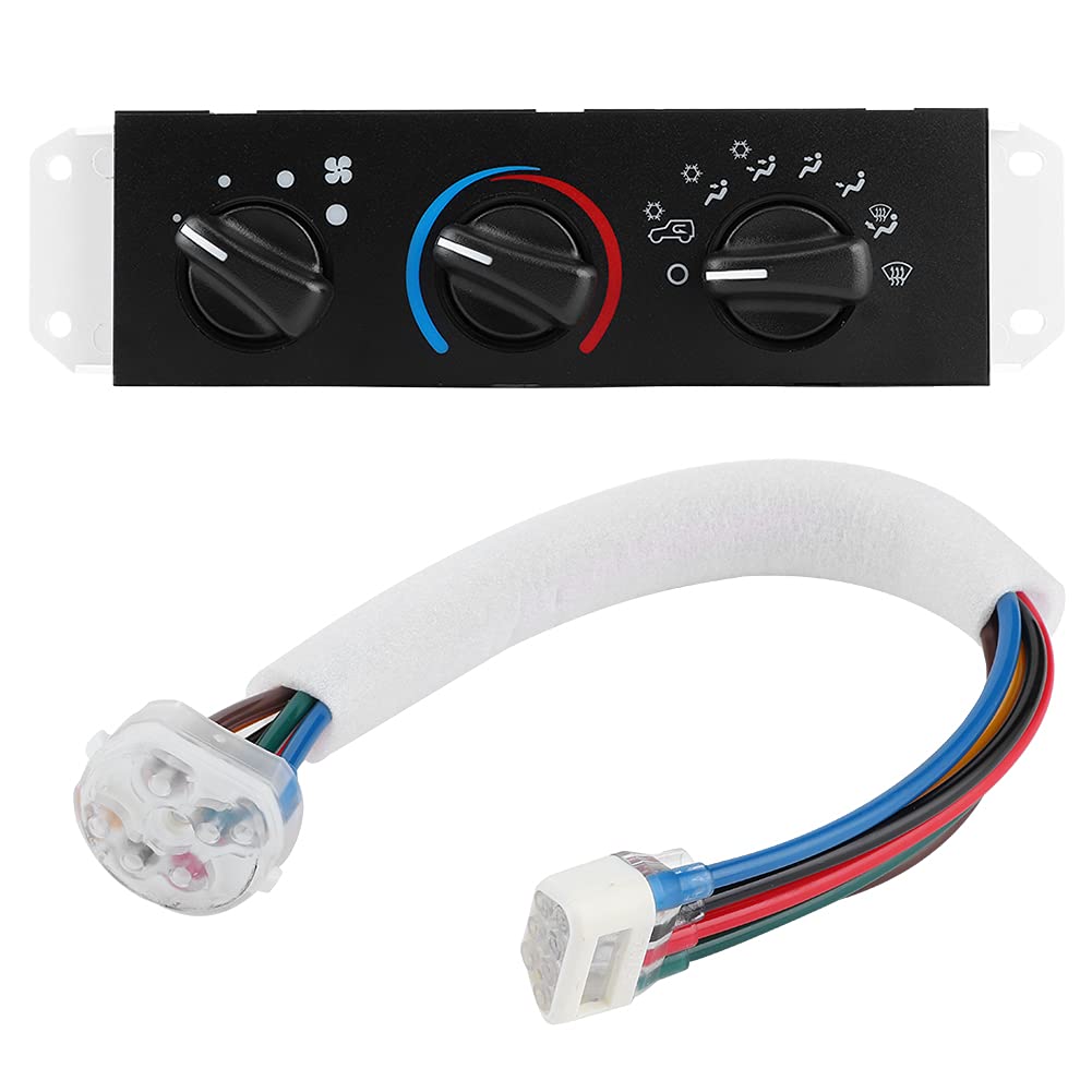 Auto A/C Climate Control Knobs & Heater Control with Blower Motor Switch - 55037473AB - Compatible with Jeep Wrangler | Perfect for AC System Repair & Climate Control Replacement