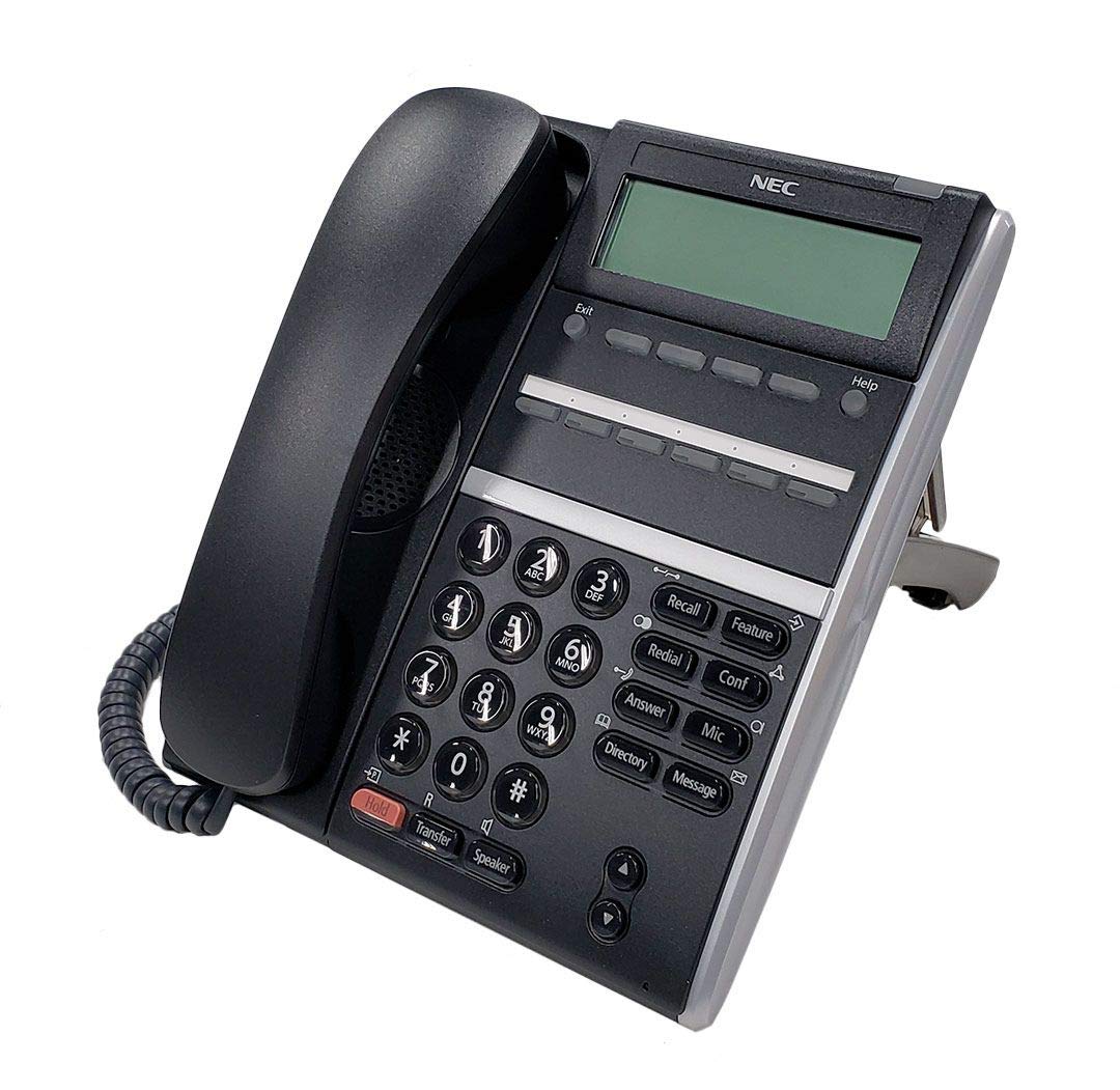 NEC DTZ-6DE-3(BK) DT410 Digital 6-Button Business Phone with Display - Black | Office Communication System for Call Centers & Corporate Environments