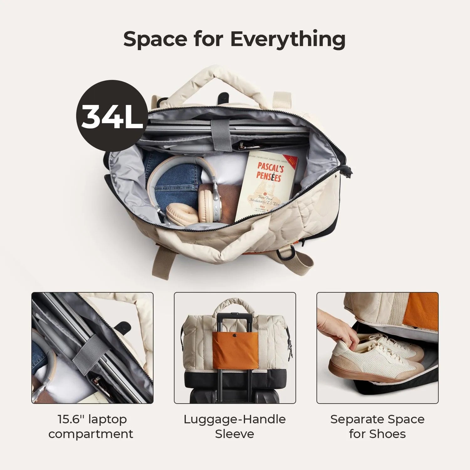 Paz Duffle Bag - Waterproof Travel Duffel Bag with Shoulder Strap, Large Gym Bag for Men & Women - Perfect for Workout, Travel, Sports & Weekend Getaways