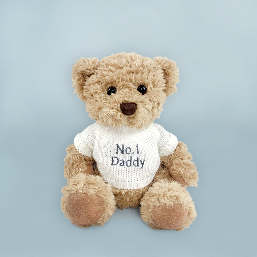 Personalized Bertie Bear Gift for Dad - Custom Engraved Plush Toy for Father's Day, Birthday & Special Occasions - Perfect for Gifting, Collecting & Home Decor