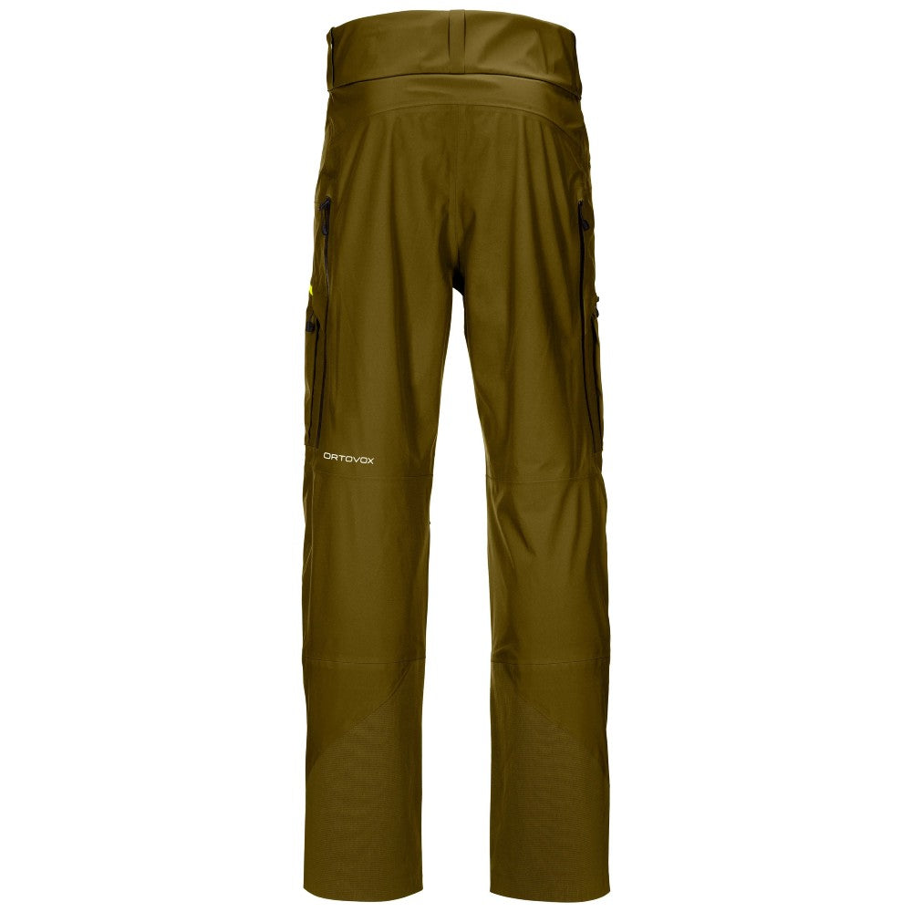 Ortovox 3L Deep Shell Pants for Men - Waterproof Hiking & Skiing Outdoor Pants for All-Weather Protection