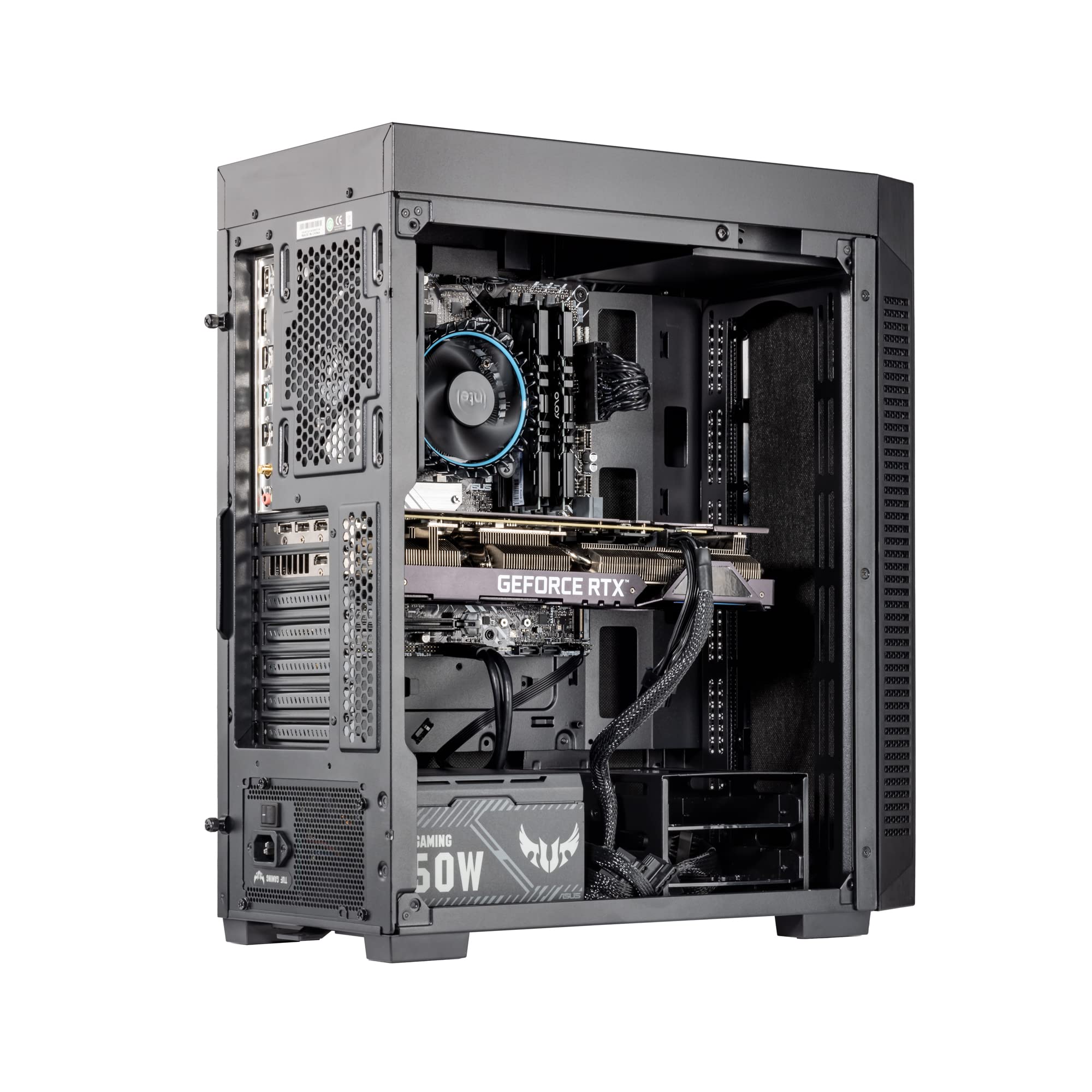Velztorm Pallidux Workstation Business Desktop PC - Intel i5-12400 6-Core, GTX 1050 Ti 4GB, 64GB DDR4, 1TB SSD + 2TB HDD, WiFi, BT 5.1, Win 11 Pro - Perfect for Office Work, Graphic Design & Gaming (Model VELZ0055)