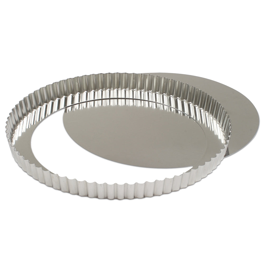 Removable Bottom Tartlette Pan - Nonstick Baking Tart Mold for Pies, Quiches & Desserts - Perfect for Home Baking, Parties & Holiday Treats