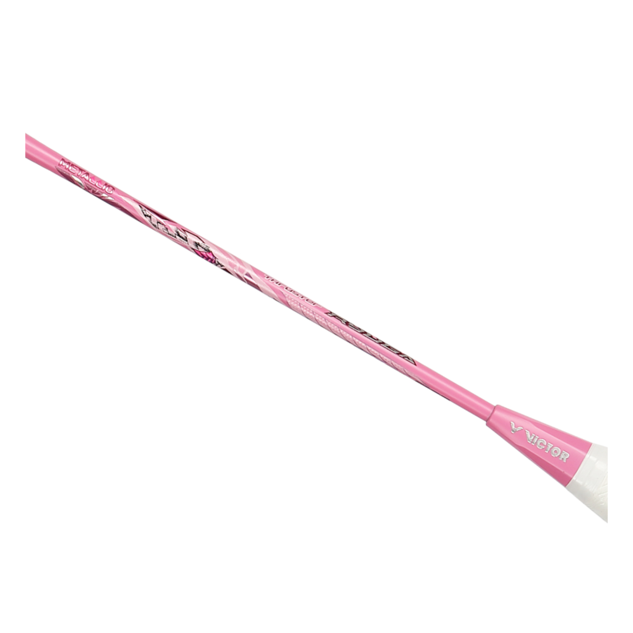 Victor Thruster Ryuga Metallic CPS Capsule Collection Unstrung Badminton Racket - Flamingo Color | Professional Tournament Grade Shuttlecock Racket for Competitive Play & Training