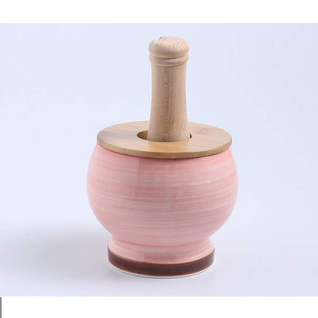 Premium Ceramic Mortar and Pestle Set - Stone Grinder for Spices, Herbs, Seasonings & Guacamole - Perfect for Kitchen, Cooking & Herbal Medicine Preparation