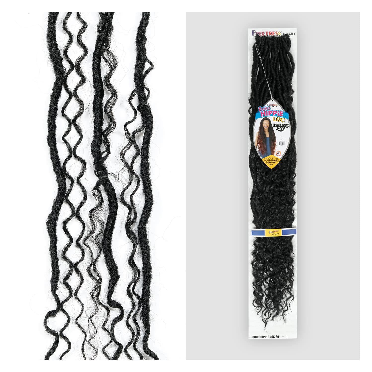 FreeTress Synthetic Hair Crochet Braids Boho Hippie Loc 30