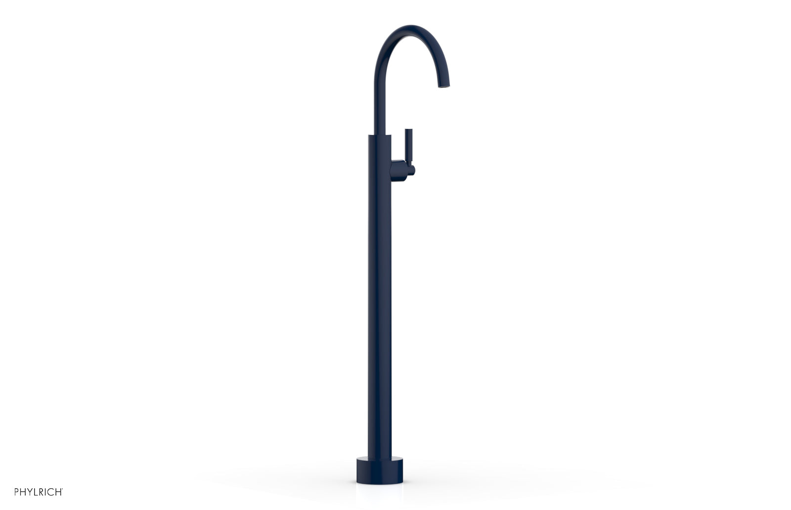 BASIC Tall Floor Mount Tub Filler with Lever Handle - D130 44 02 - Perfect for Modern Bathroom Renovations and Spa-Like Showers