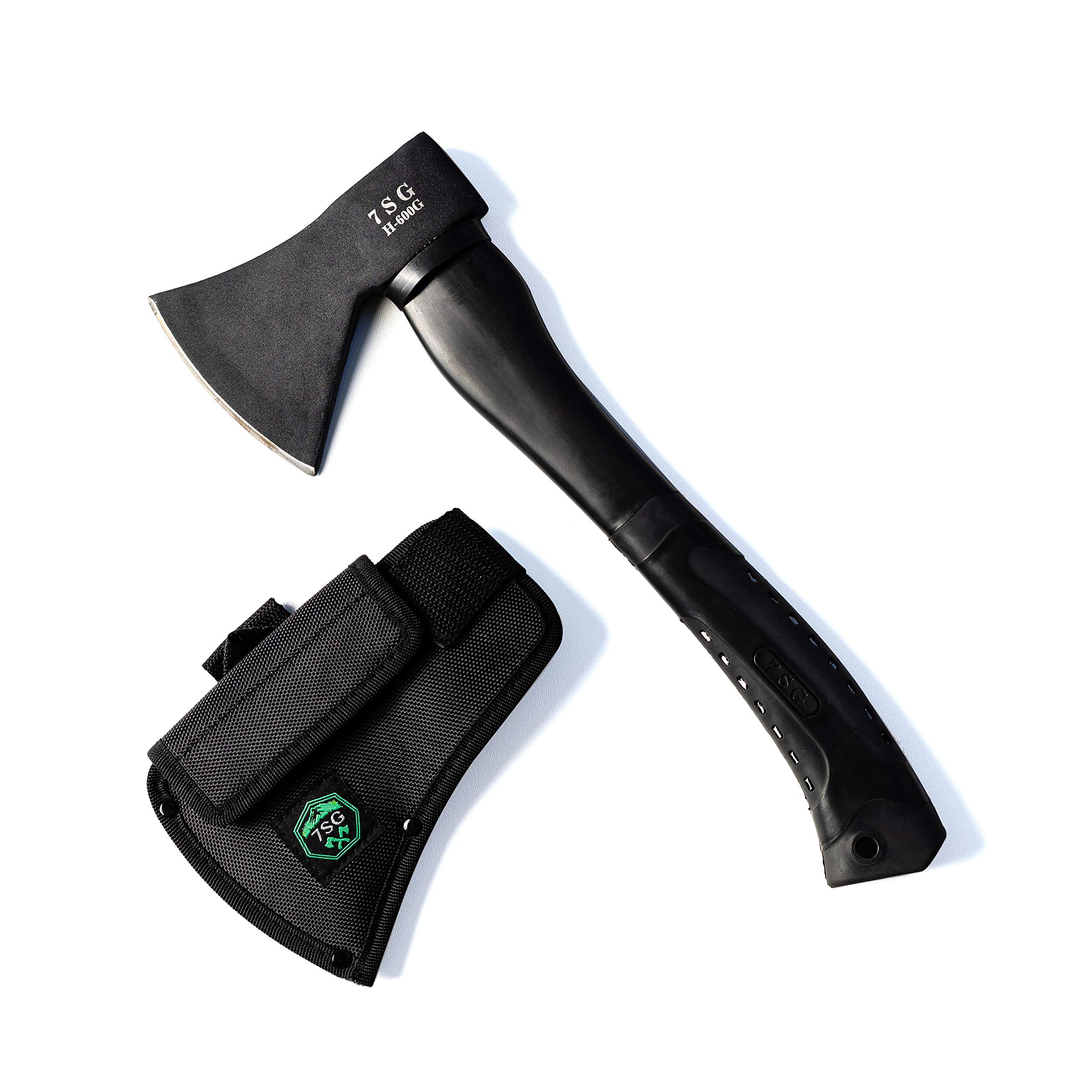 Best Camping Hatchet with Sheath - Survival Throwing Axe for Outdoor Adventures - Tactical Bushcraft Axe for Chopping Wood, Camping & Survival - Perfect for Hiking, Backpacking & Wilderness Survival
