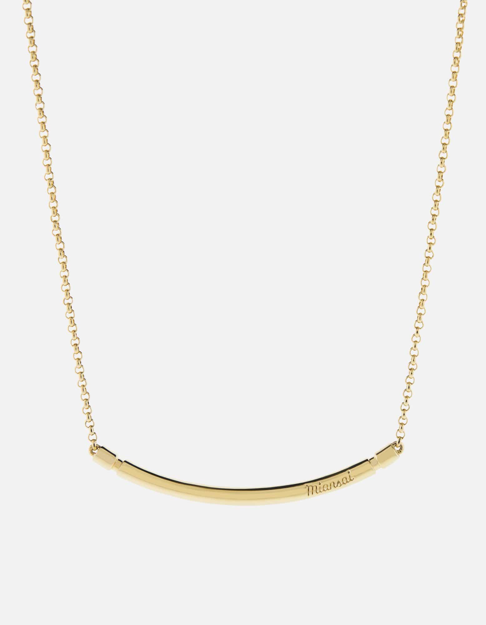 Elegant Gold Vermeil Channel Necklace for Women - Perfect for Parties, Weddings & Everyday Wear