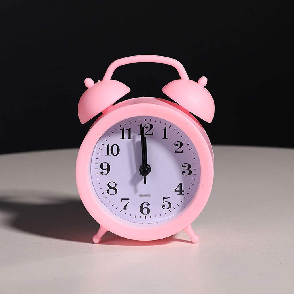 Creative Cartoon Fashion Small Alarm Clock - Cute Girl Dormitory & Bedroom Decor, Multifunctional Desktop Clock with Simple Design | Perfect for Home, Office, Gift Giving (Color: B)