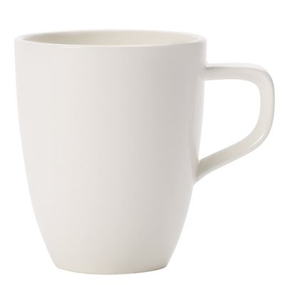 Villeroy & Boch Artesano 12.75 Oz Coffee Mug - Set of 6 White Porcelain Mugs for Home, Office & Restaurant Use - Premium Ceramic Tea & Hot Drink Cups