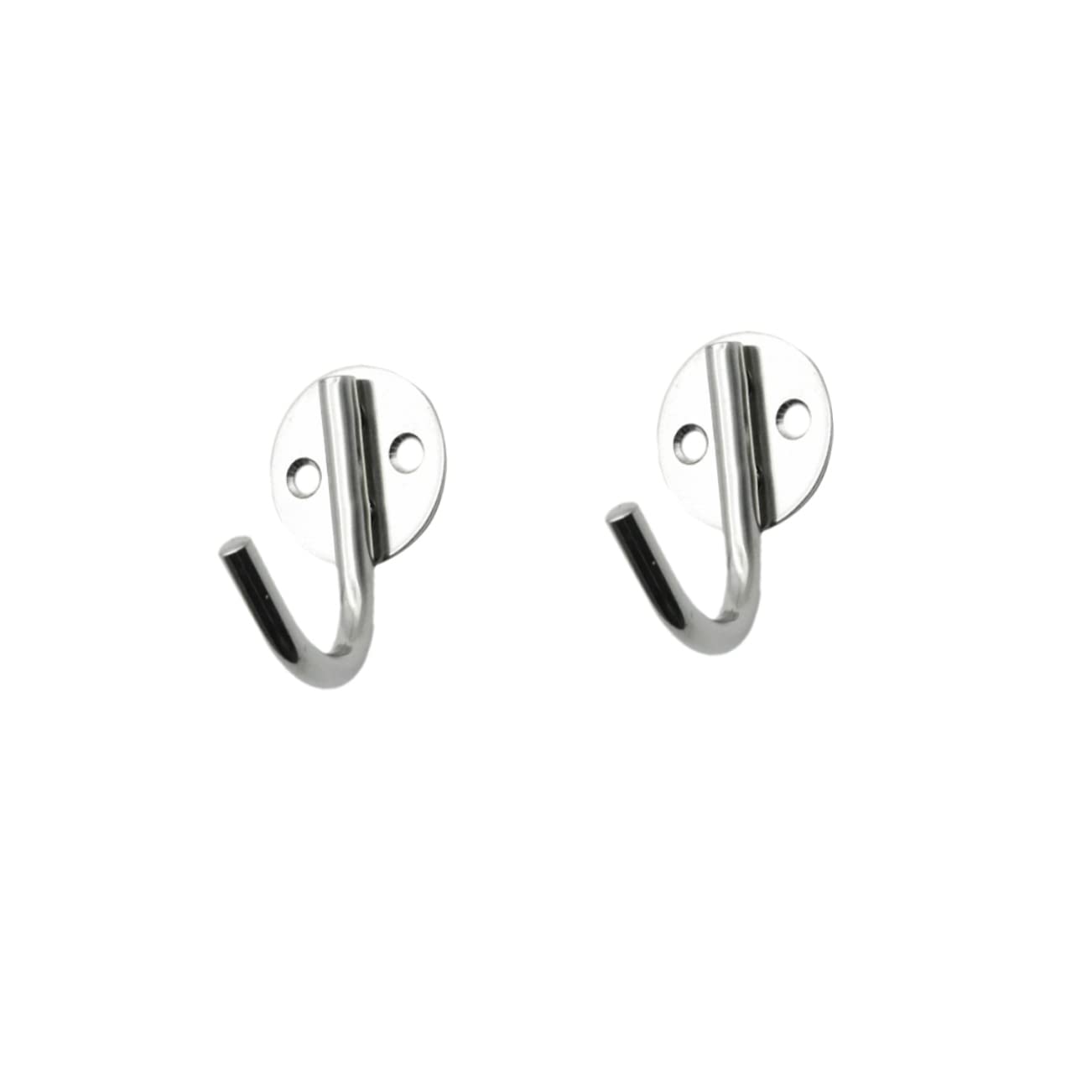 Stainless Steel Bathroom Wall Hooks - 3 Pack Heavy Duty Hangers for Towels, Robes & Coats - Rustproof Utility Hooks for Home, Kitchen, Garage & Dorm Organization
