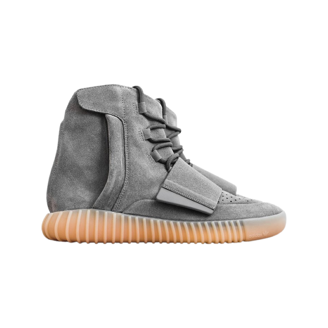 Adidas Yeezy Boost 750 Light Grey Glow in the Dark Sneakers - Men's Running Shoes for Night Jogging & Urban Streetwear Fashion