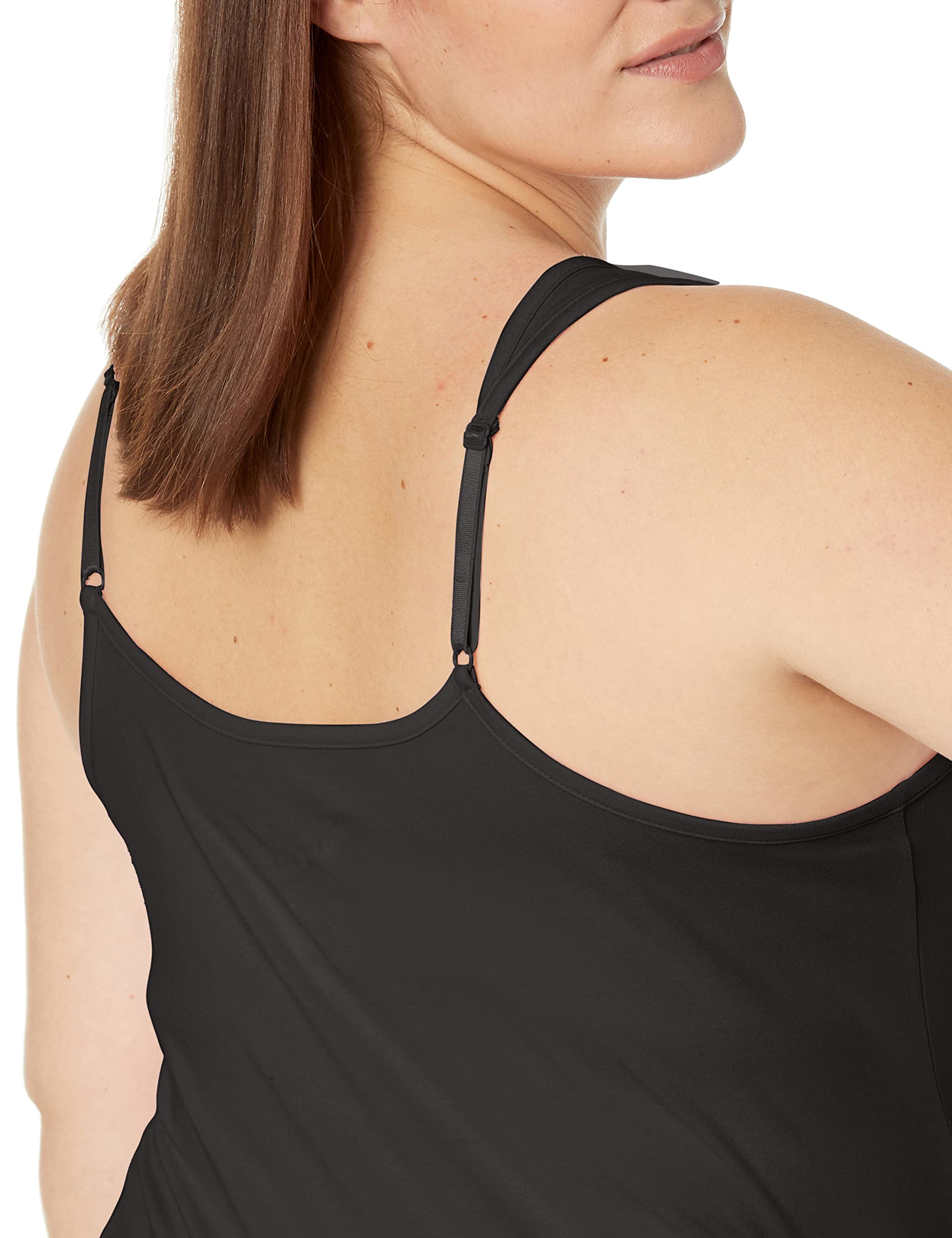Just My Size Women's Plus Size Stretch Jersey Cami - Comfortable Layering Tank Top for Casual Wear & Sleepwear