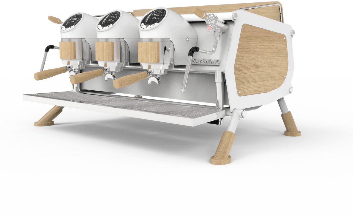 Sanremo Cafe Racer Naked Version 2 Groups Espresso Machine - Professional Commercial Coffee Maker for Cafes & Restaurants - Perfect for Baristas & Coffee Shops