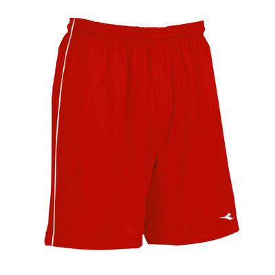 Diadora Ermano Short - Red/White Athletic Running Shorts for Men | Comfortable & Breathable for Gym, Workout & Casual Wear