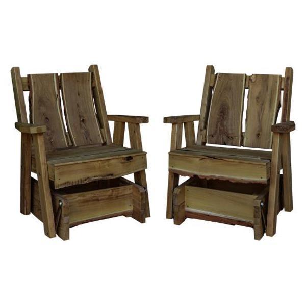 A & L Furniture Blue Mountain Timberland Glider Chair - Comfortable Rocking Recliner for Nursery, Living Room & Patio - Perfect for Relaxing, Nursing & Reading