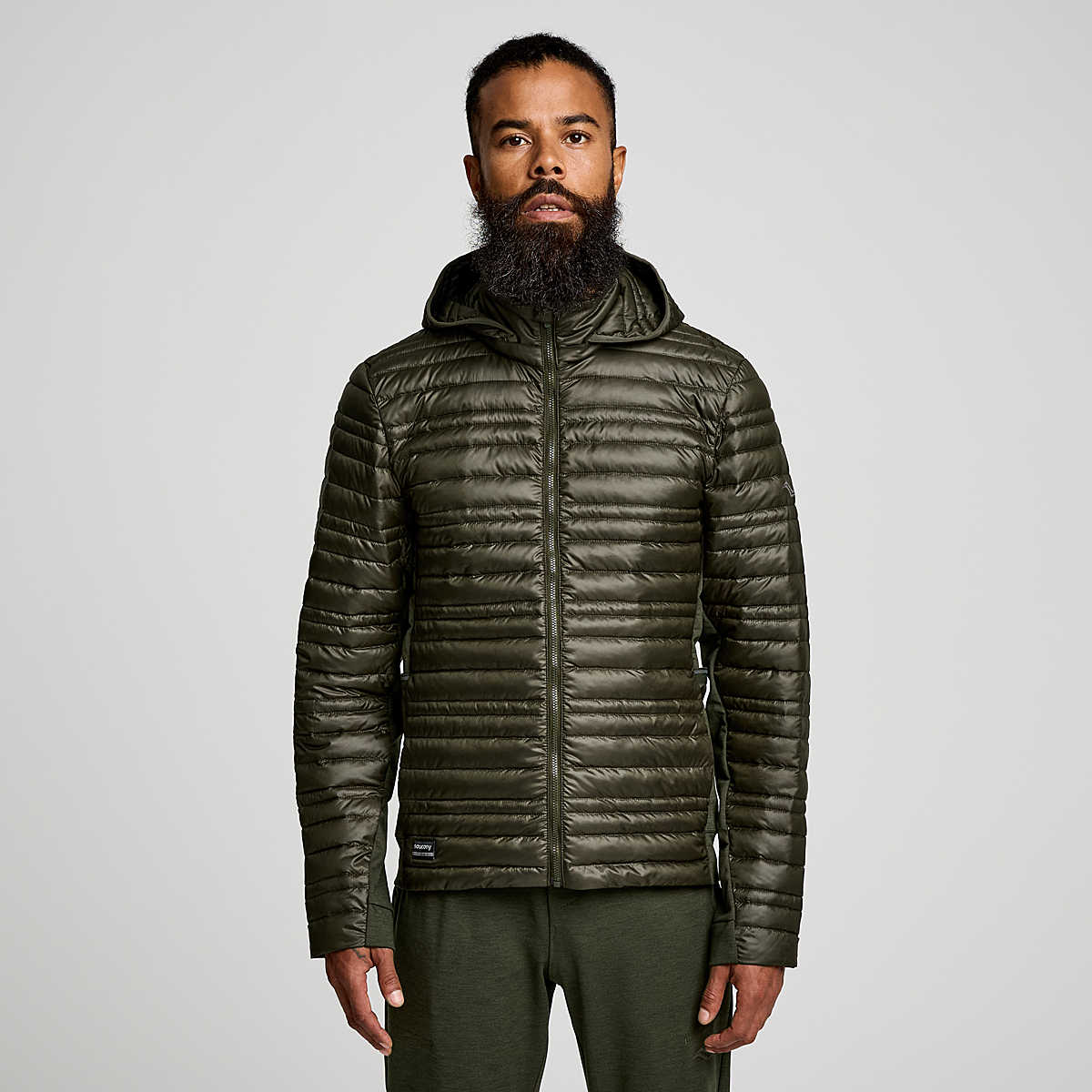 Men's Saucony Solstice Oysterpuff Jacket - Lightweight Waterproof Running Jacket for Men | Perfect for Outdoor Jogging, Hiking & Cold Weather Workouts