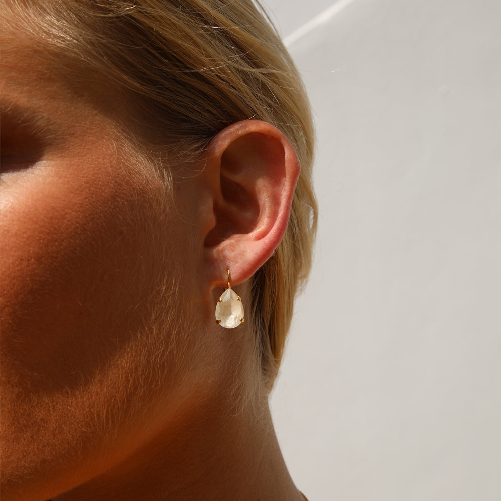 Mini Drop Clasp Earrings - Dainty Gold Hoop Earrings for Women | Linen Ignite Collection | Perfect for Everyday Wear, Date Nights & Special Occasions