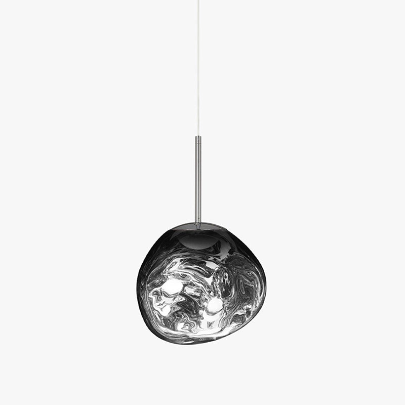 Modern Lava Pendant Light - Handcrafted Volcanic Rock Hanging Lamp for Kitchen Island, Dining Room & Bedroom Decor - Dimmable LED Lighting Fixture