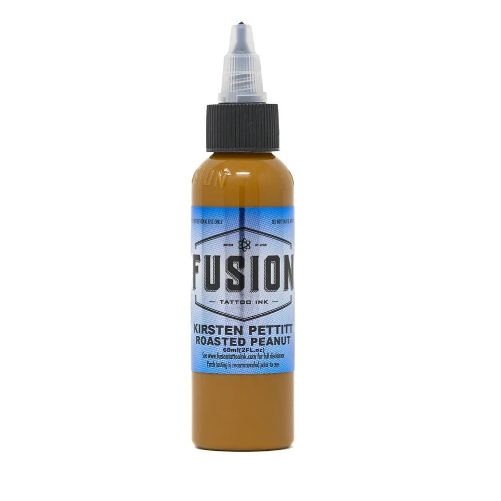 Kirsten Pettitt Roasted Peanut Fusion Tattoo Ink - Professional Tattoo Supplies for Artists - Choose Your Size - Perfect for Tattoo Studios & Body Art Enthusiasts