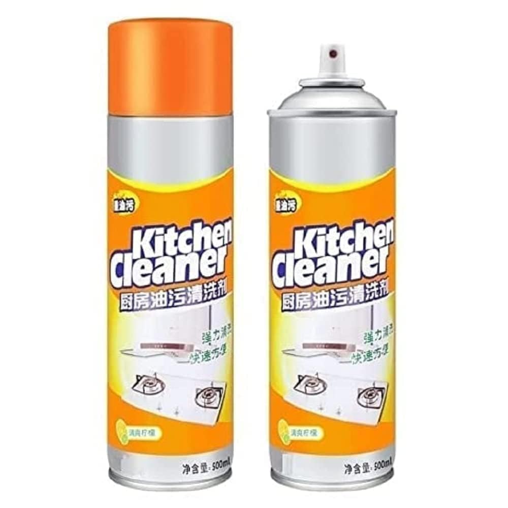 R RICH OLIVE Multipurpose Kitchen Cleaner Spray - 500ml Foam Degreaser for Oil, Grease & Stains | Effective for Chimney, Countertops, Stovetops & Appliances | All-Purpose Bubble Cleaner for Home & Restaurant Use
