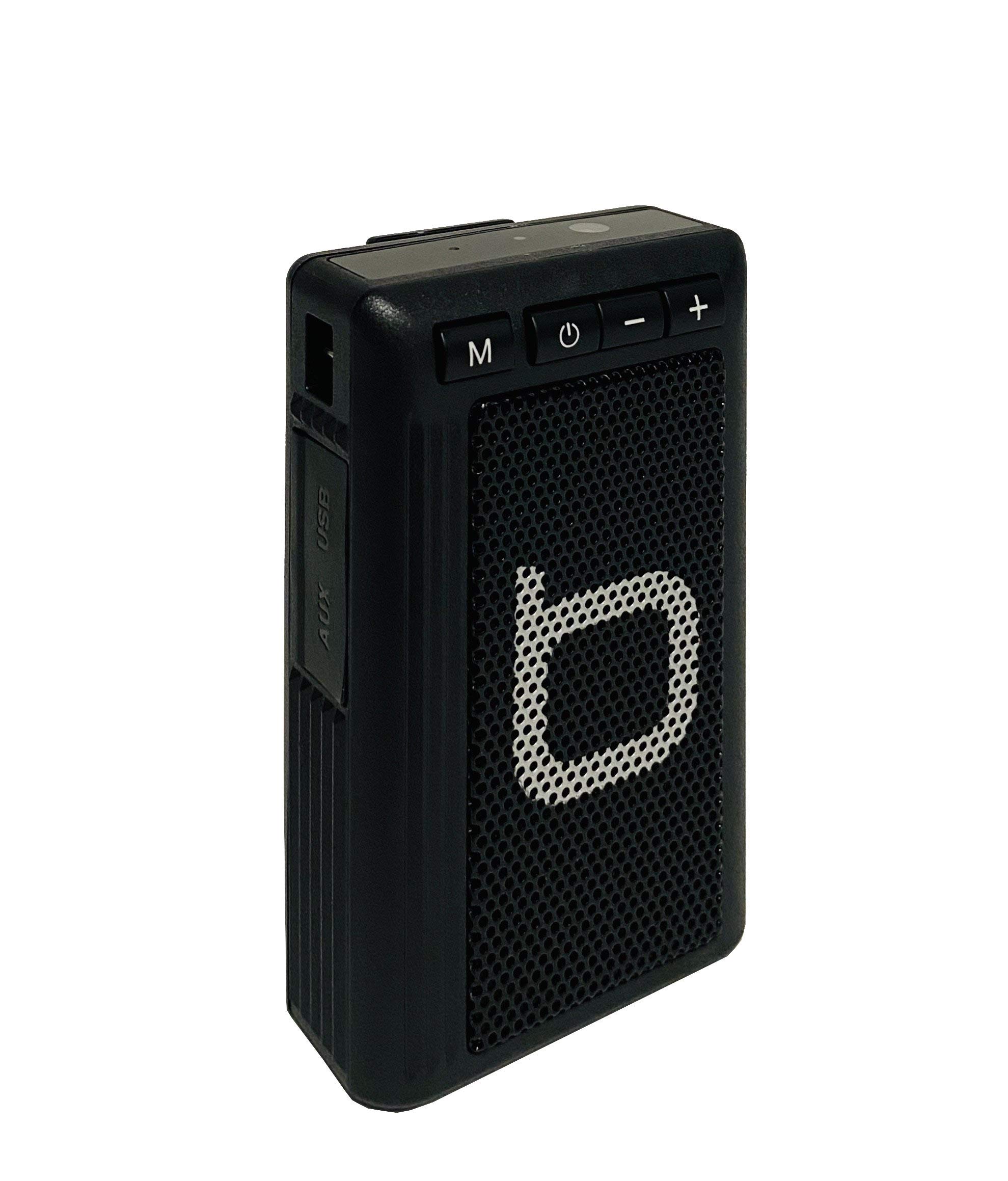 Bumpboxx Retro Wireless Bluetooth Speaker - Portable Outdoor Waterproof Speaker with MP3 Player, FM Radio & LED Flashlight (3.2oz) - Perfect for Beach, Pool, Camping & Backyard Parties