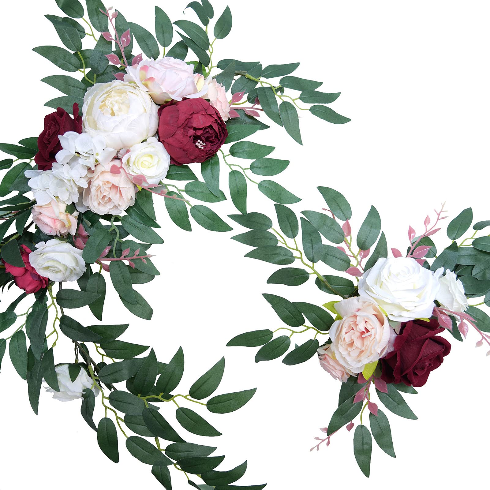 Vibrant Artificial Peony Flowers - Lifelike Faux Floral Swag for Front Door, Wedding Arch & Home Decor - Wrinkle-Resistant, No Withering - Perfect for Indoor/Outdoor Use, Parties & Seasonal Decorations