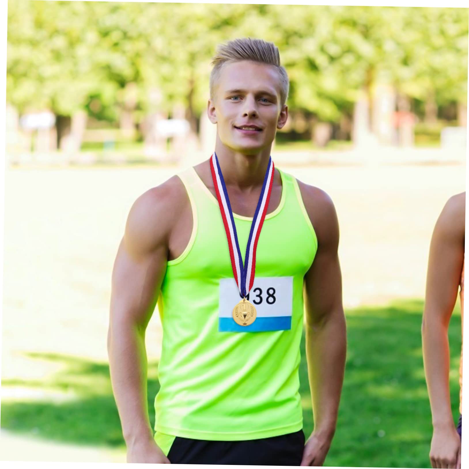 WESIEVYA Sports Medals for Awards - Zinc Alloy Woven Fabric Competition Medals - Durable Custom Metal Medals for Track Meets, Soccer Tournaments & School Events