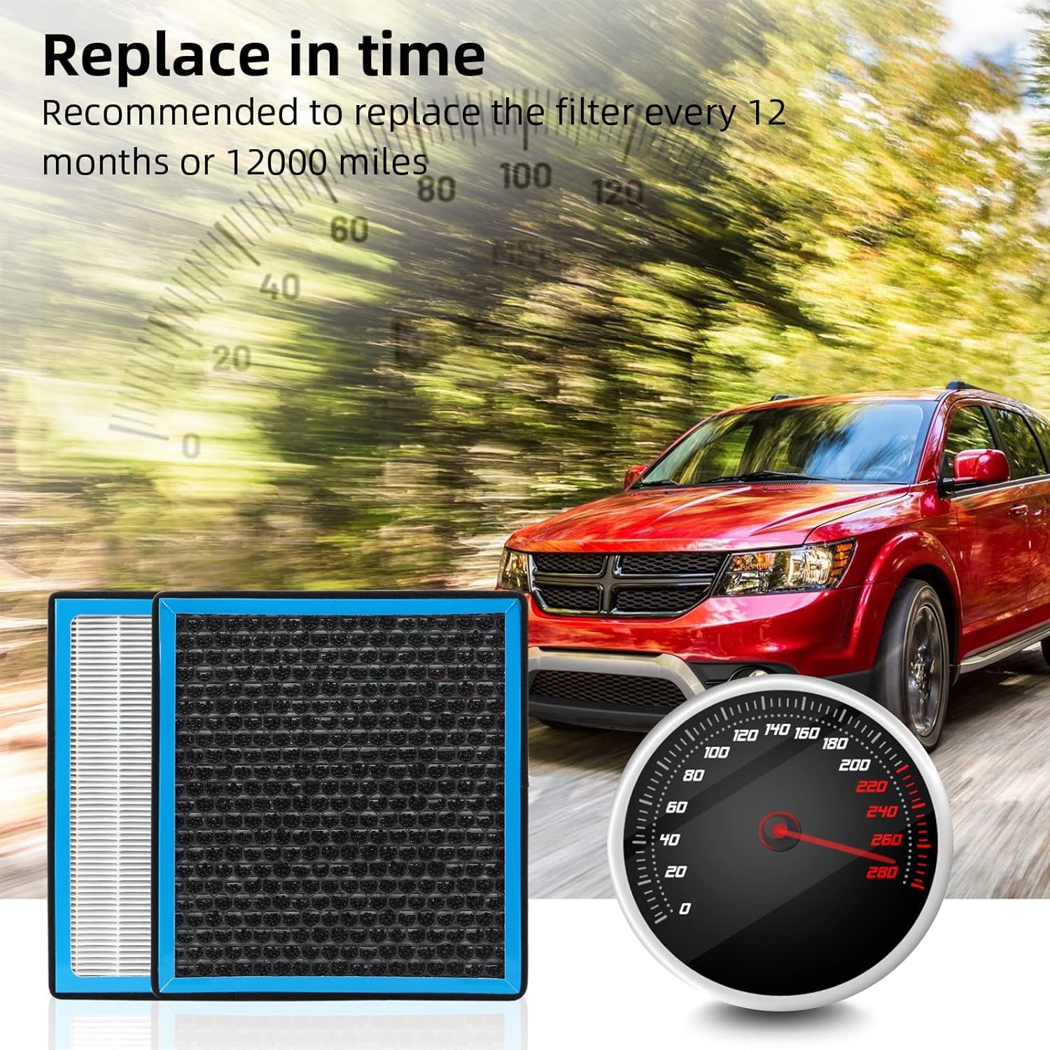 High-Performance CF10930 HEPA Cabin Air Filter with Activated Carbon - Compatible with SUBARU CROSSTREK, IMPREZA, WRX, IMPREZA XV (2008-2021) - Improves Air Quality & Reduces Allergens for Cleaner Driving Experience