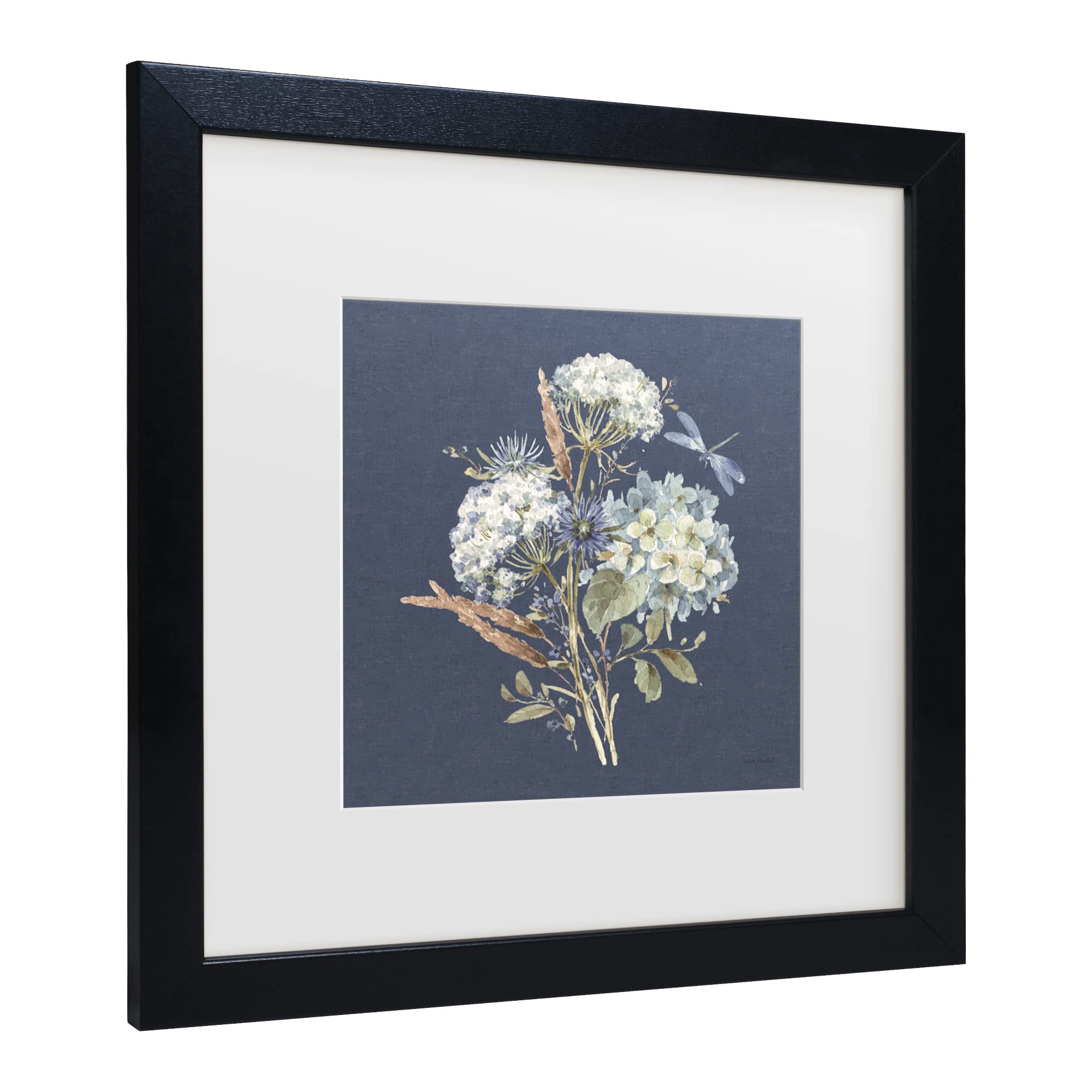 Bohemian Blue 06 on Blue Canvas Wall Art by Lisa Audit - Handmade Bohemian Home Decor for Living Room, Bedroom & Office