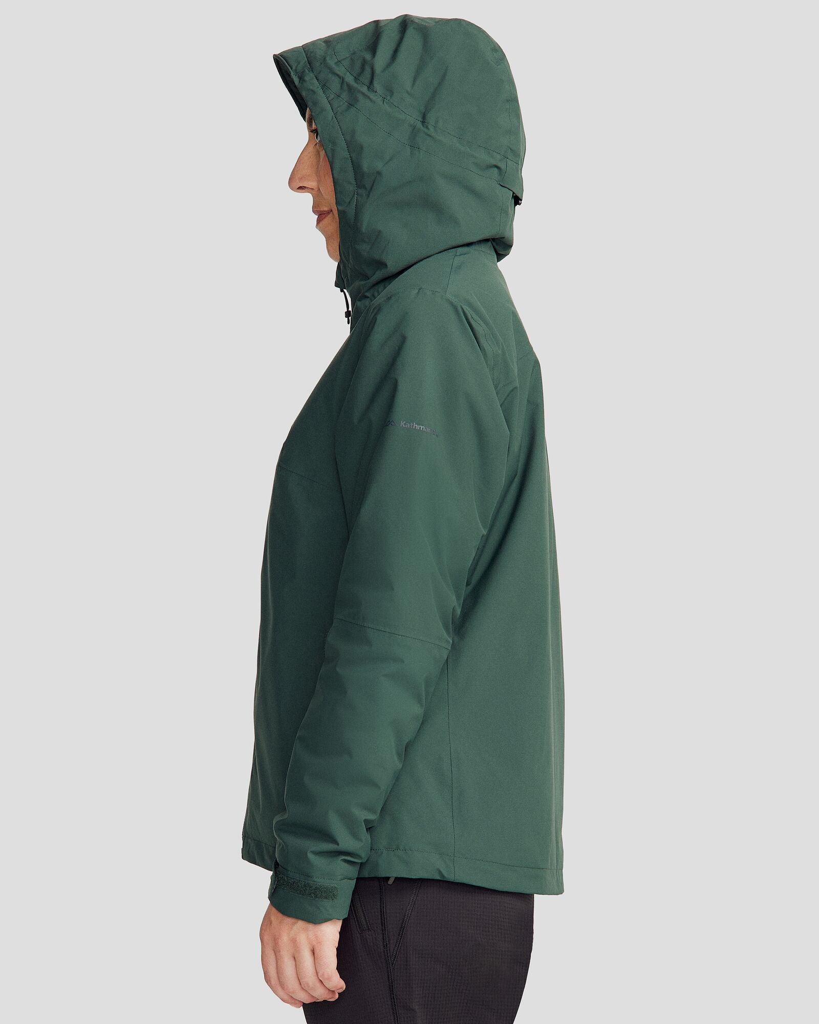 Women's Waterproof Trailhead 2L novaLOFT Rain Jacket - Lightweight Hiking Jacket for Outdoor Adventures - Deep Forest Green
